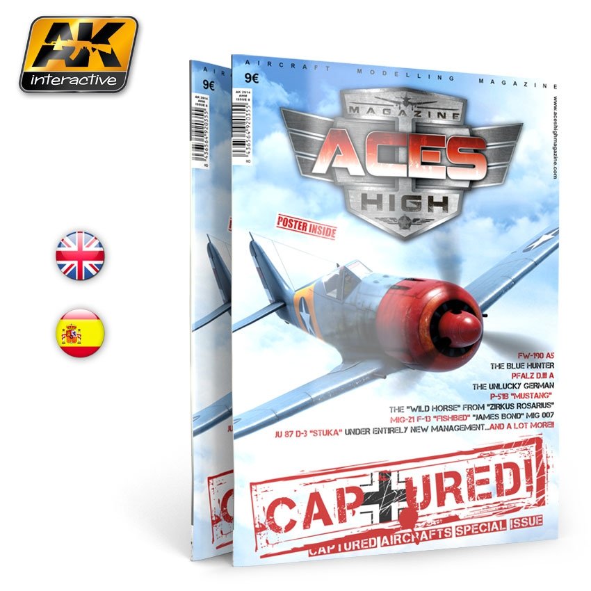 AK Interactive AK2914 ACES HIGH MAGAZINE ISSUE 08 CAPTURED! (English)