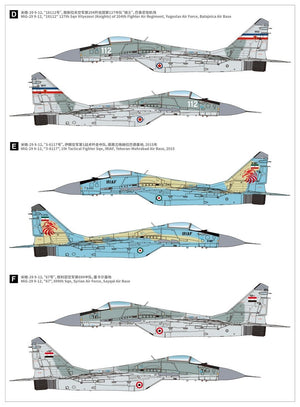Great Wall Hobby L7212 MiG-29 Fulcrum-A 9-12 Late Type 1/72 – image 4