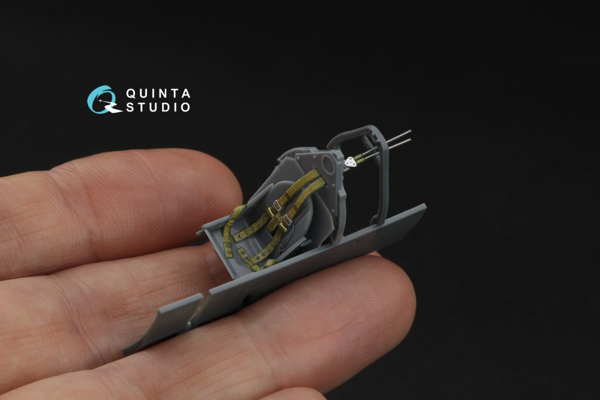 Quinta Studio QR+48102 British Fighter seatbelts (pre-war/early WWII) (with metal buckles) (All kits) 1/48 – immagine 6