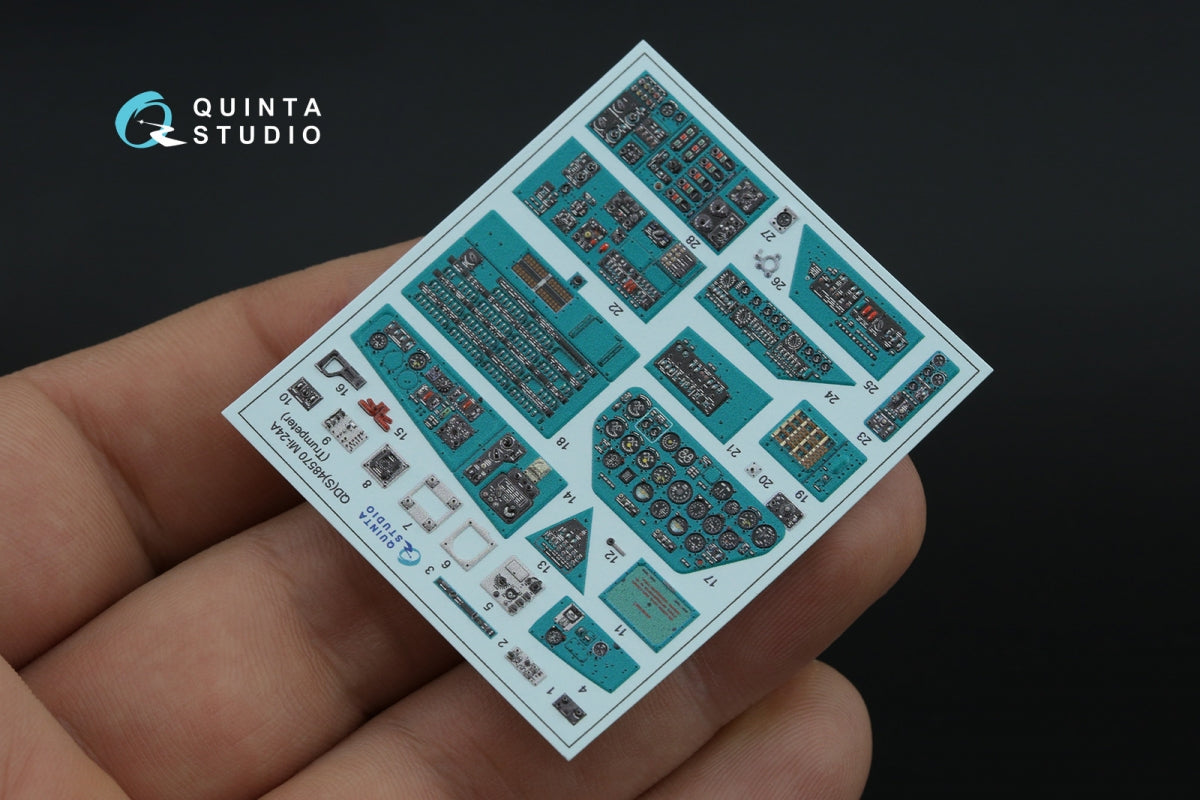 Quinta Studio QDS-48570 Mi-24A 3D-Printed &amp;amp; coloured Interior on decal paper (Trumpeter) (small version) 1/48 – zdjęcie 4