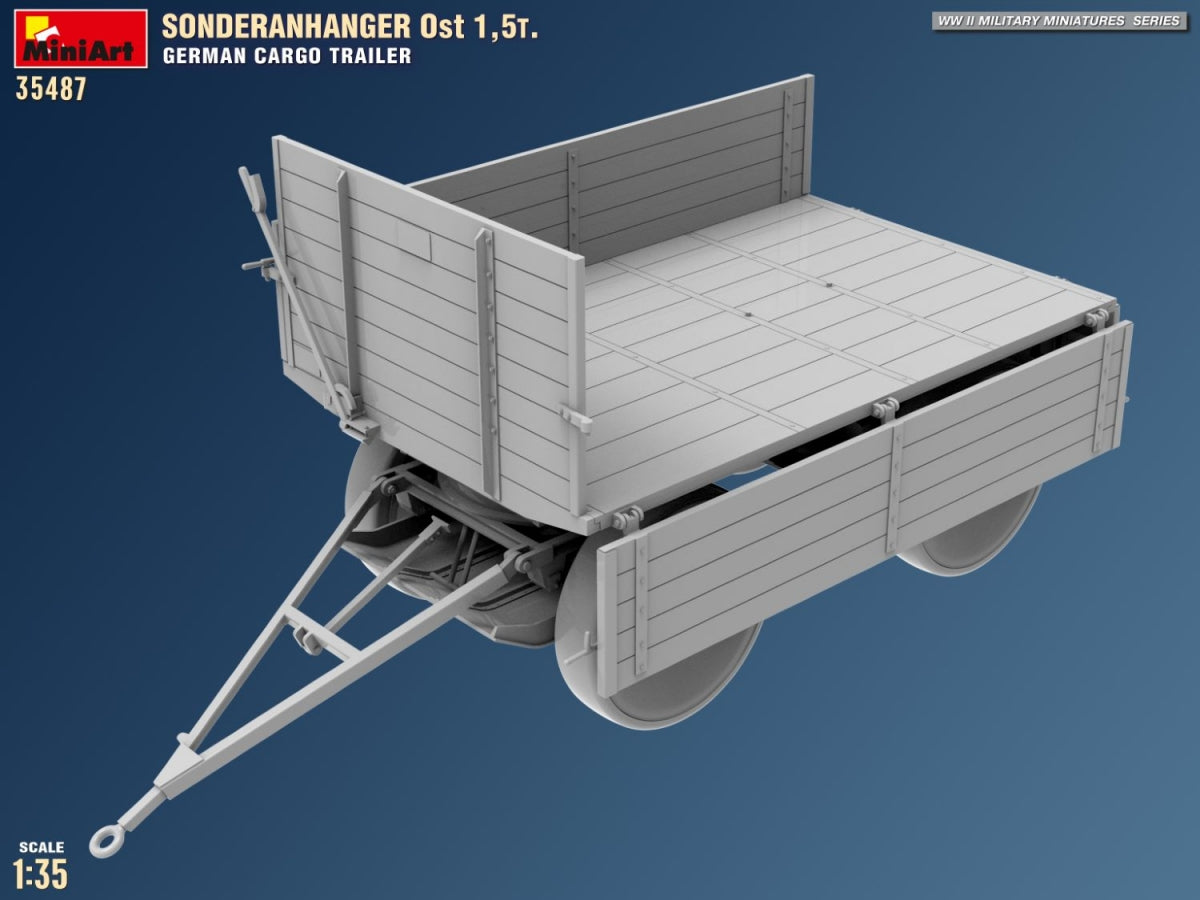 MiniArt 35487 Sonderanhanger 0st 1,5T. German Cargo Trailer 1/35 – zdjęcie 12