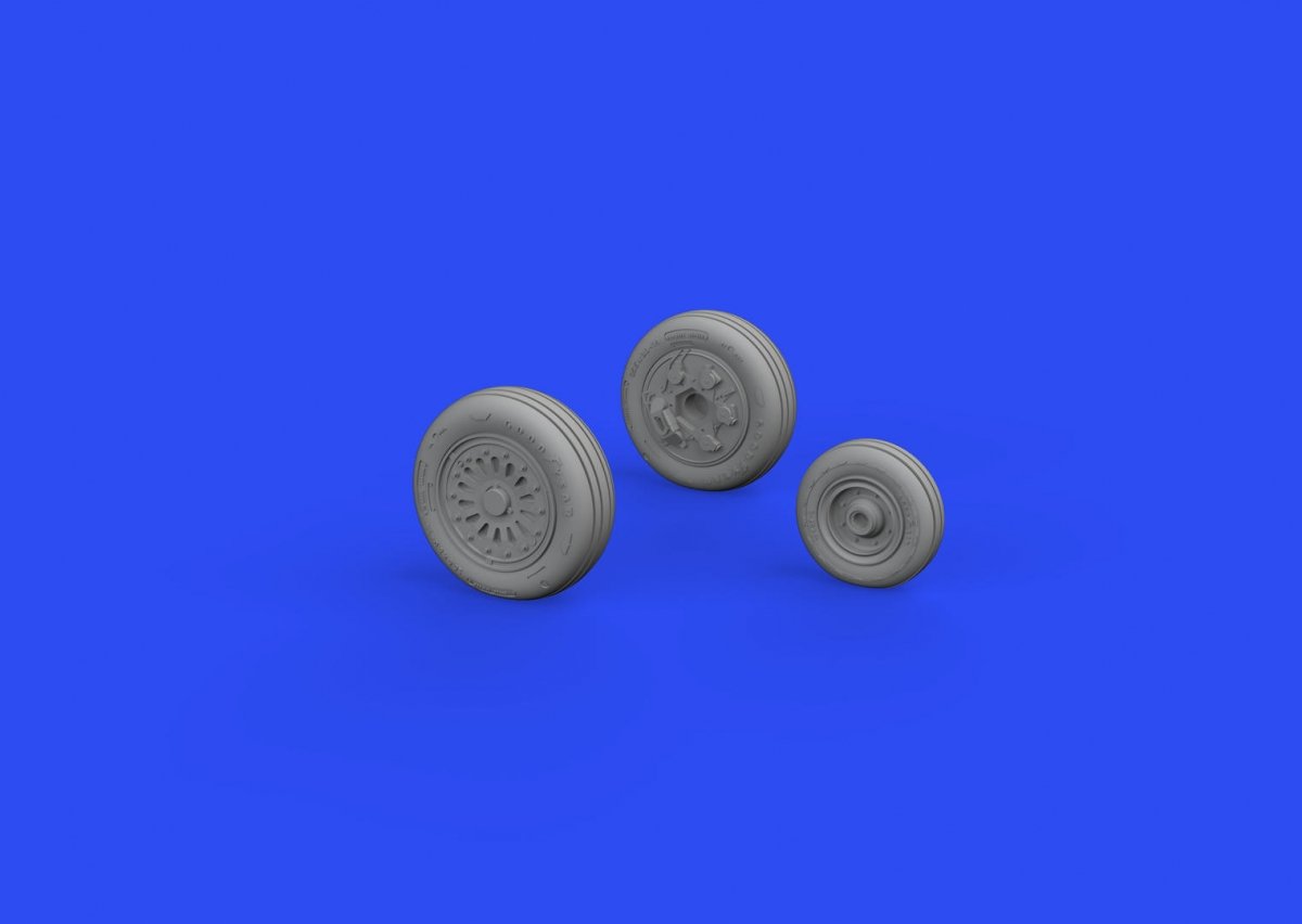 Eduard 648707 F-16 wheels early AMIYA 1/48 – image 2