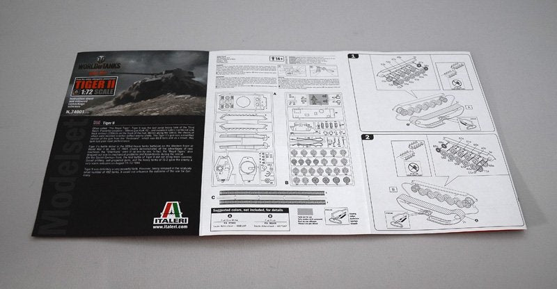 Italeri 74001 TIGER II - WoT- MODEL SET 1/72 – zdjęcie 5