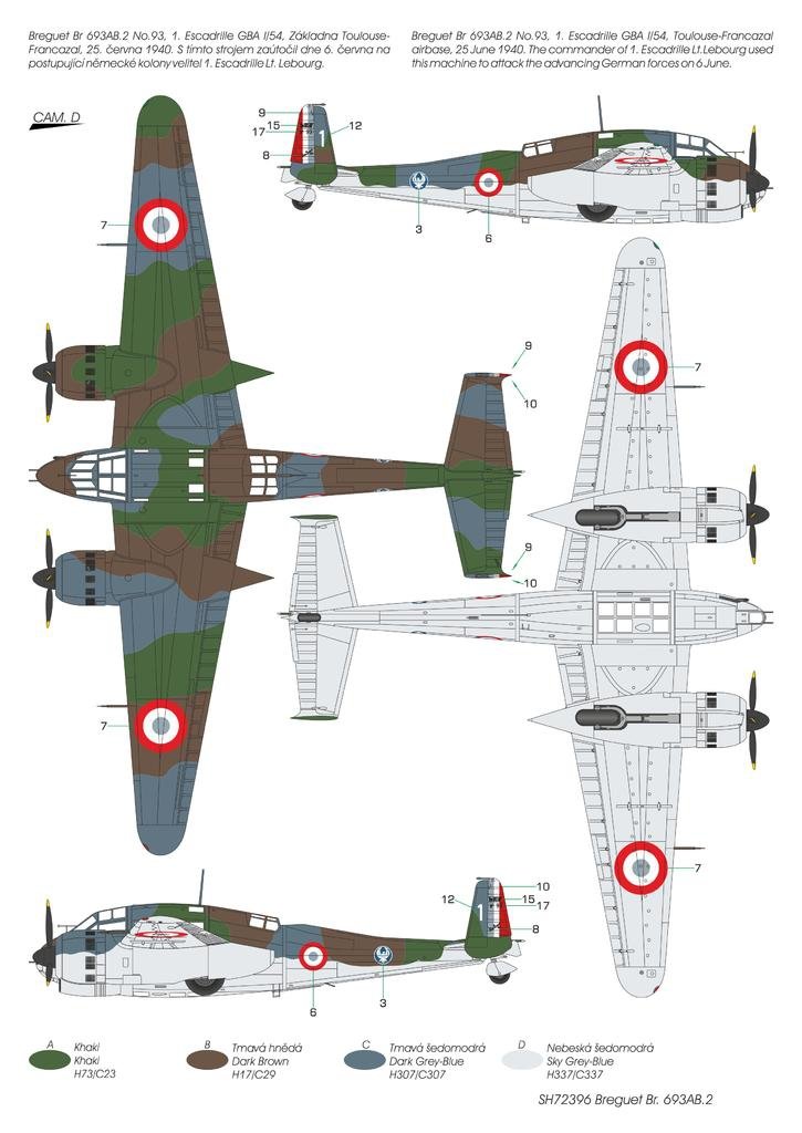 Special Hobby 72396 Breguet Br.693AB.2 &amp;#39;French Attack-Bomber&amp;#39; 1/72 – zdjęcie 3
