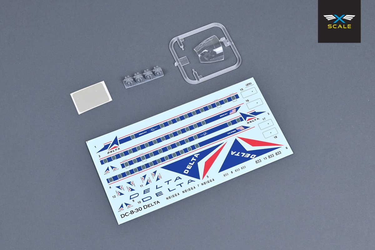 X-Scale 144001 Airliner DC-8-33 - Long-Range Narrow-Body Passenger Airliner 1/144 – zdjęcie 3