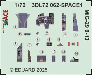 Eduard 3DL72062 MiG-29 9-13 SPACE GREAT WALL HOBBY 1/72 – zdjęcie 3