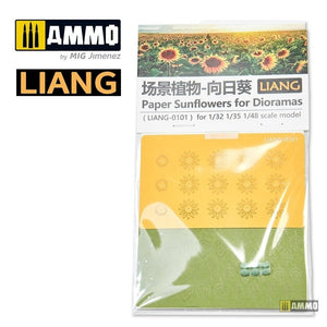 Liang 0101 Paper Sunflowers for Dioramas (laser+ 3D print parts) – zdjęcie 6