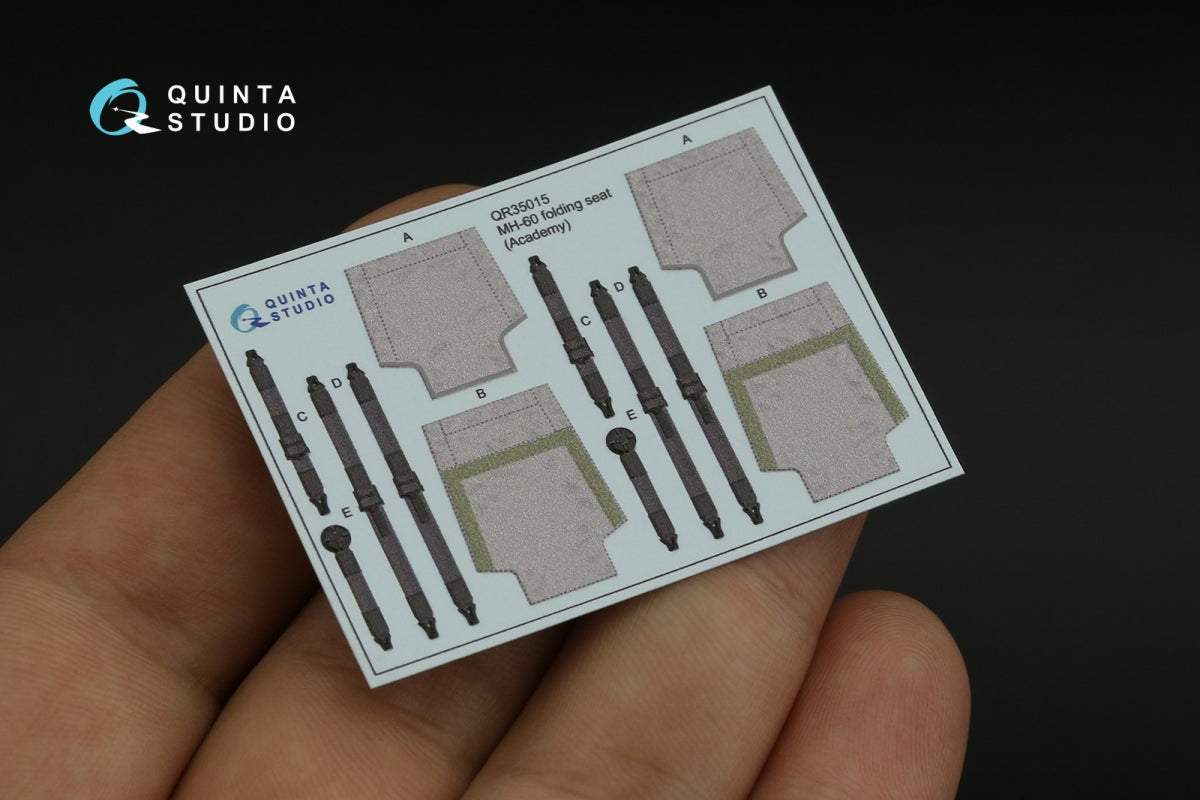 Quinta Studio QR35015 H-60 Family folding seats (Academy), 2 pcs 1/35 – immagine 4