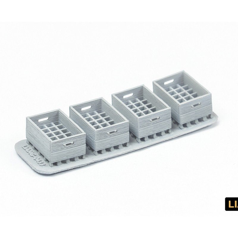 Liang 0433 Beer Soda Bottle Crates WWII x 4 1/35 – zdjęcie 5