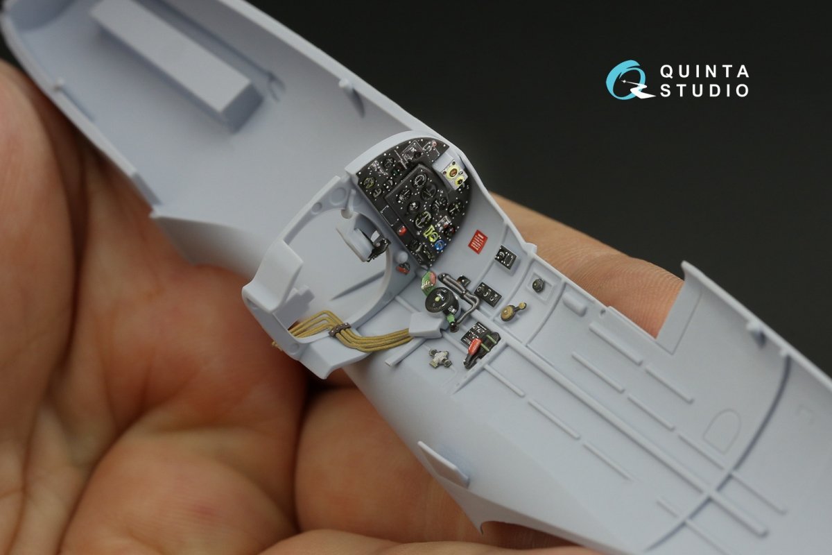 Quinta Studio QD48144 Spitfire PR.XIX 3D-Printed &amp;amp; coloured Interior on decal paper (Airfix) 1/48 – zdjęcie 10