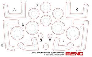 Meng LS-016 BOEING F/A-18F SUPER HORNET BOUNTY HUNTERS 1/48 – zdjęcie 10