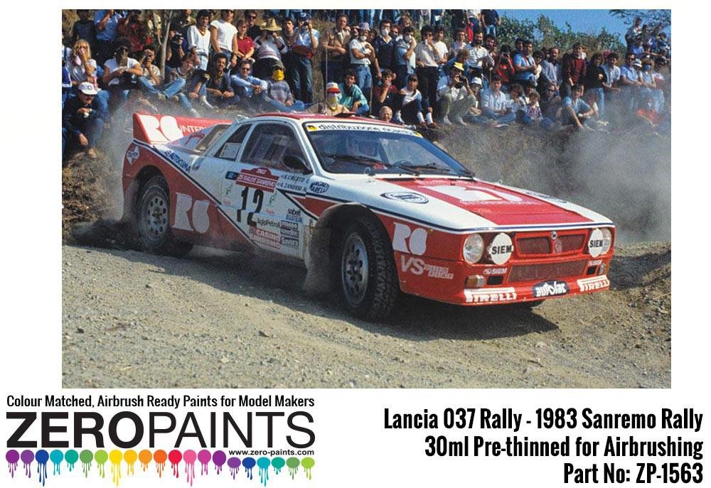 Zero Paints ZP-1563 Lancia 037 Rally &amp;#39;1983 Sanremo Rally&amp;#39; Red Paint 30ml – image 2
