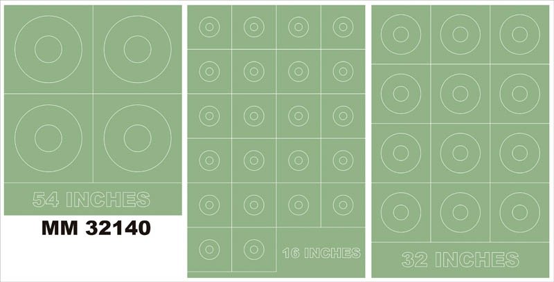Montex MM32140 RAF SEAC ROUNDELS 54,32,16 Inches