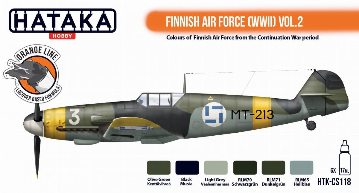Hataka HTK-CS118 Finnish Air Force (WWII) Vol. 2 6x17ml – zdjęcie 2