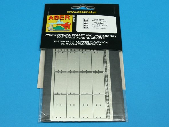 Aber 35A107 Side skirts for german tanks Sd. Kfz. 171 Panther Ausf. D and Ausf. A. 1/35 – image 3
