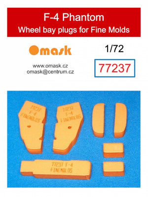 Omask 77237 F-4 Phantom wheel bay plugs (for Finemolds) 1/72