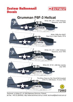 Techmod 72002 - Grumman F6F-3 Hellcat 1/72 – image 2