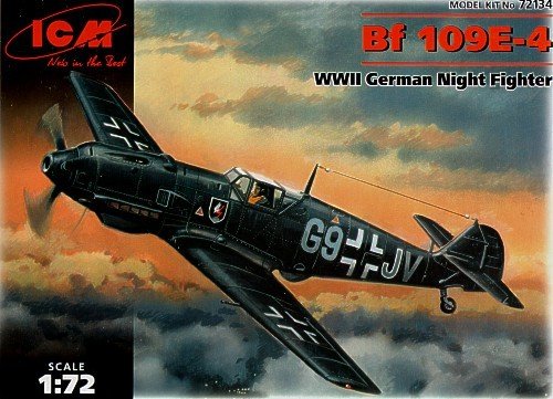 ICM 72134 Bf 109E-4 Chasseur de nuit allemand de la Seconde Guerre mondiale (1/72)