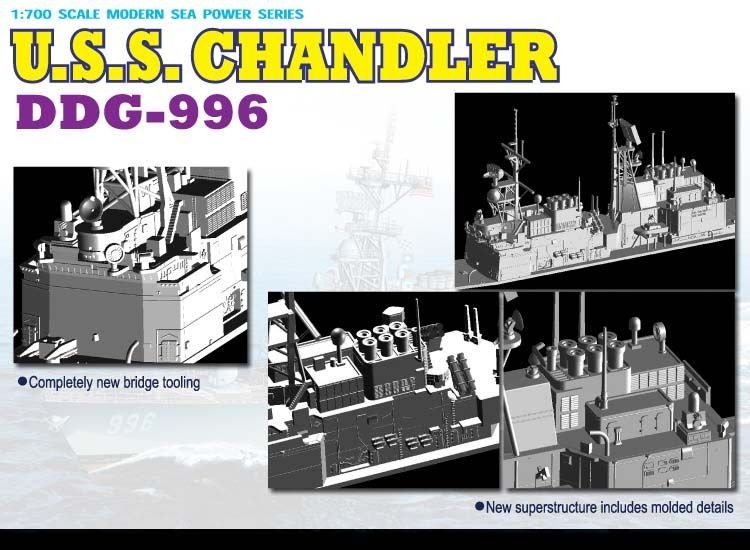 Dragon 7026 U.S.S. Chandler DDG-996 1/700 – zdjęcie 3