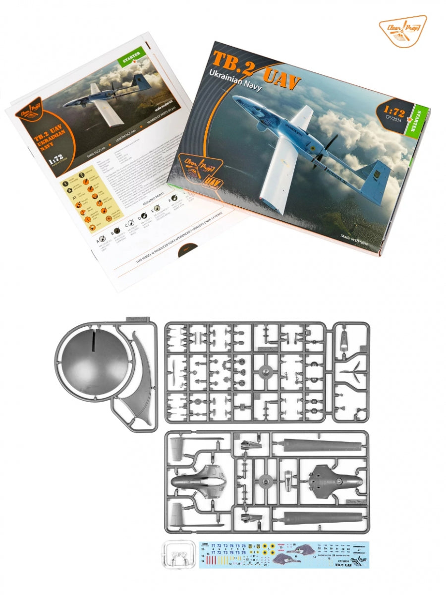 Clear Prop! CP72034 TB.2 UAV UKRAINIAN NAVY STARTER KIT 1/72 – zdjęcie 3