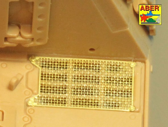 Aber 48A30 Grilles for Sd.Kfz.186 Jagdtiger 1/48 – zdjęcie 2