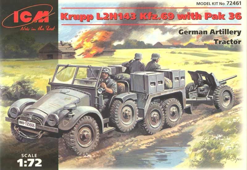 ICM 72461 Krupp L2H143 Kfz.69 with Pak 36 1/72