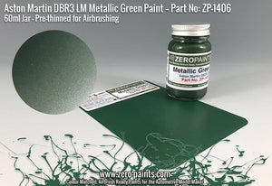 Zero Paints ZP-1406 - Aston Martin DBR3S LM Metallic Green Paint 60ml – zdjęcie 2