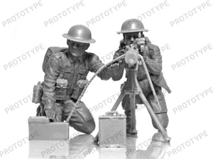 ICM 35646 WWII British Vickers MG Crew (Vickers MG &amp;amp; 2 figures) 1/35 – image 4