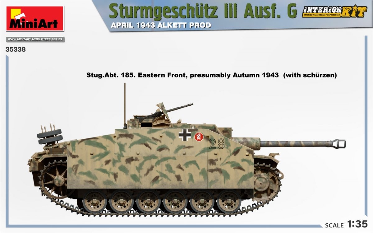 Mini Art 35338 Sturmgeschutz III Ausf. G APRIL 1943 ALKETT PROD. INTERIOR KIT 1/35 – image 8