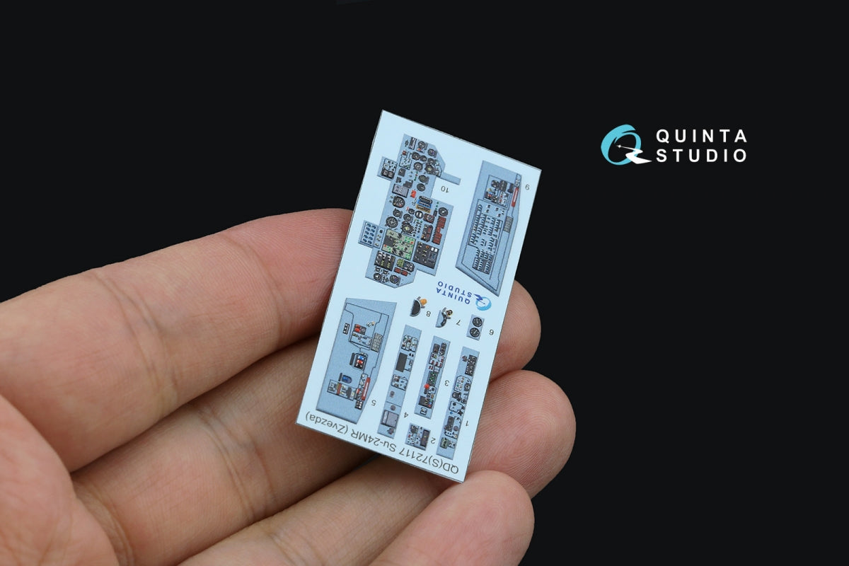 Quinta Studio QD+72117 Su-24MR 3D-Printed colored Interior on decal paper (Zvezda) (with 3D-printed resin part) 1/72 – image 4