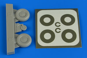 Aires 2226 Bucker Bu 131 wheels &amp;amp; paint masks disc cover 1/32