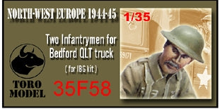 Toro 35F58 NWE 1944-45 - Dwóch żołnierzy do Bedforda QLT Do modelu firmy IBG 1/35