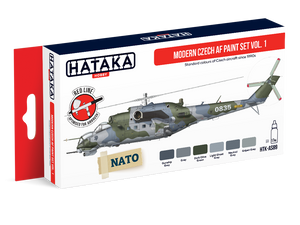Hataka HTK-AS89 Modern Czech AF paint set vol. 1 6x17ml