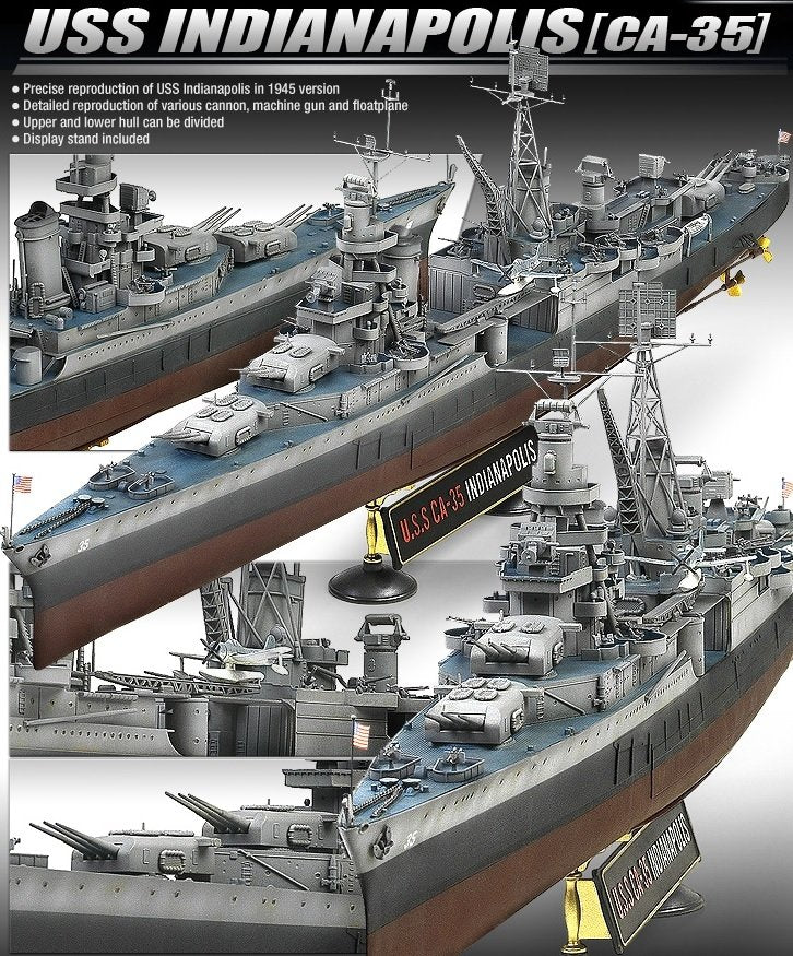 Academy 14107 USS INDIANAPOLIS 1/350 – zdjęcie 2