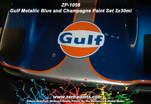 Zero Paints ZP-1058 Gulf Metallic Blue and Champagne Paint Set 2x30ml – zdjęcie 2