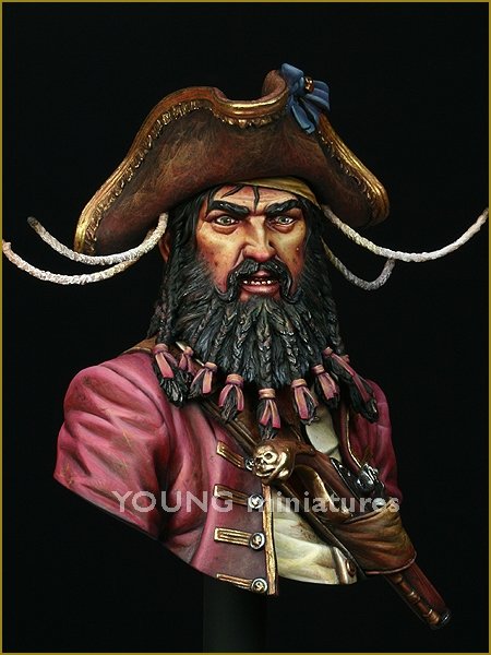 Young Miniatures YH1823 BLACK BEARD 1718 Queen Anne&amp;#39;s Revenge 1/10 – zdjęcie 7