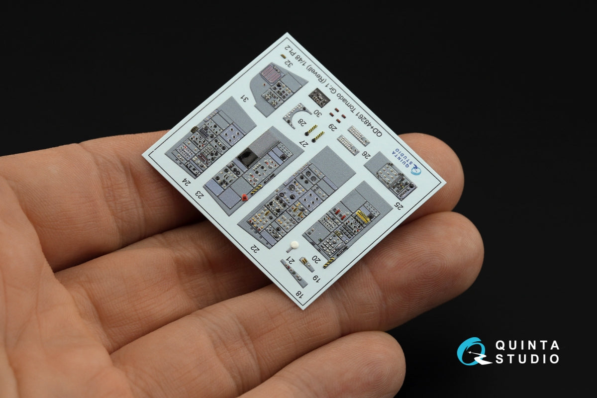 Quinta Studio QDS+48261 Tornado GR.1 3D-Printed colored Interior on decal paper (Revell) (small version) (with 3D-printed resin parts) 1/48 – image 9