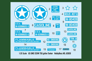 Hobby Boss 83830 US GMC CCKW 750 gallon Tanker 1/35 – image 4