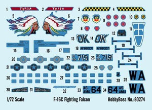 Hobby Boss 80274 F-16C Fighting Falcon 1/72 – image 3