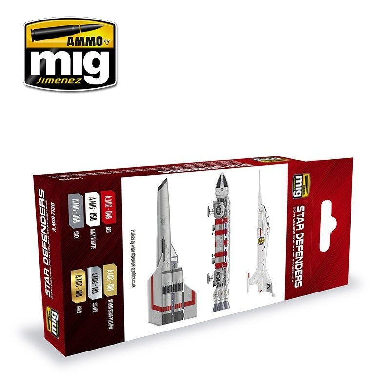AMMO of Mig Jimenez 7130 STAR DEFENDERS SCI-FI COLORS 6x17ml – image 2