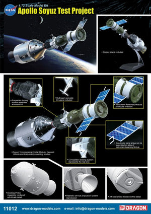 Dragon 11012 Project Apollo-Sojuz Test Project (Apollo 18 and Sojuz 19) 1/72 – zdjęcie 2