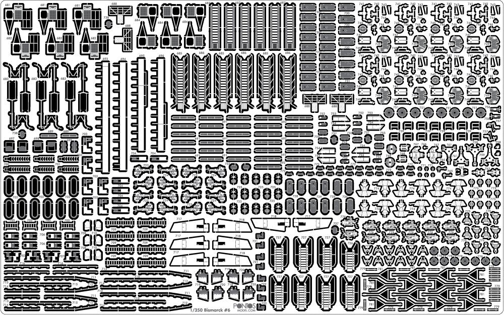 Pontos 35022F1 BISMARCK 1941 Detail Up Set 1/350 – zdjęcie 22