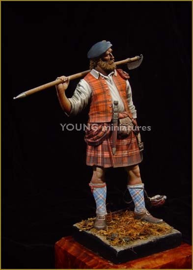 Young Miniatures YH9004 Highland Clansman 1746 90mm – image 3