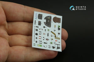 Quinta Studio QD48144 Spitfire PR.XIX 3D-Printed &amp;amp; coloured Interior on decal paper (Airfix) 1/48 – zdjęcie 4