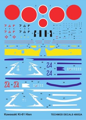 Techmod 48052 - Kawasaki Ki-61 Hien 1/48