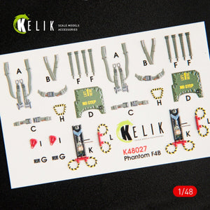 KELIK K48027 F-4B INTERIOR 3D DECALS FOR TAMIYA KIT 1/48 – zdjęcie 3