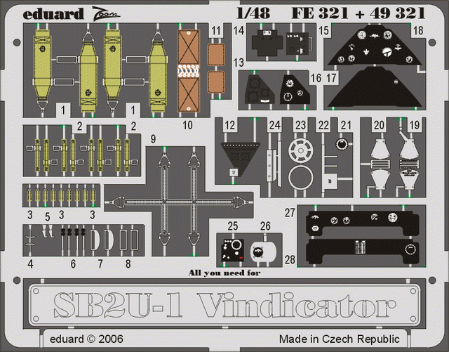 Eduard BIG4861 B-25B 1/48 ACCURATE MINIATURES – immagine 3