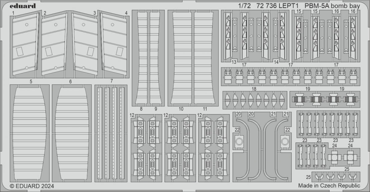 Eduard 72736 PBM-5A bomb bay ACADEMY 1/72 – zdjęcie 2