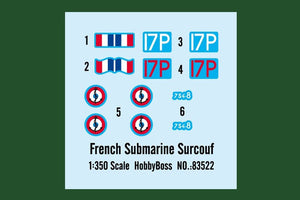 Hobby Boss 83522 French Submarine Surcouf 1/350 – zdjęcie 3