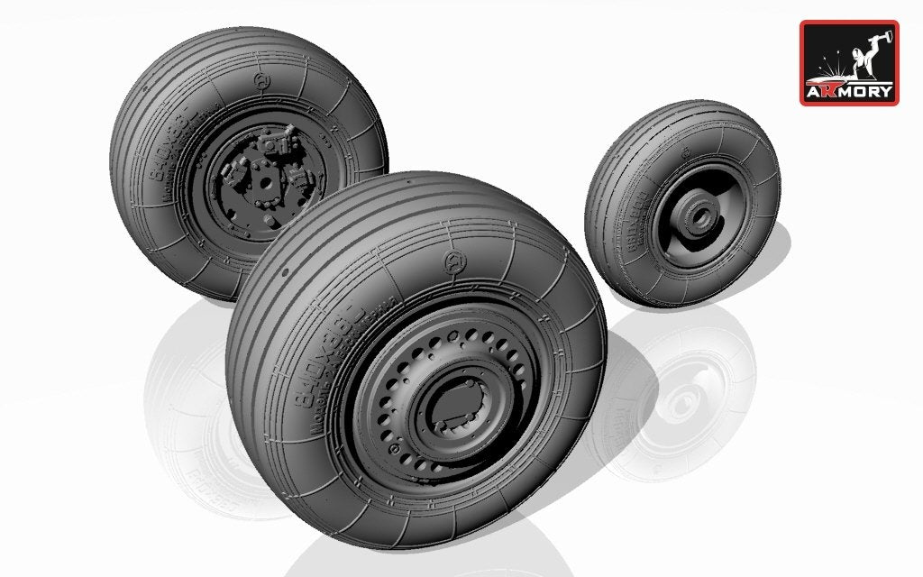 Armory Models AW32003 Sukhoj Su-25 Frogfoot wheels 1/32 – zdjęcie 4
